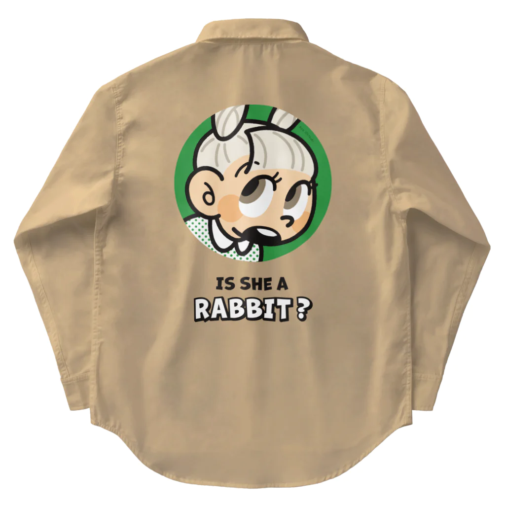 おおつきあやのRabbit Girl💚 ワークシャツ