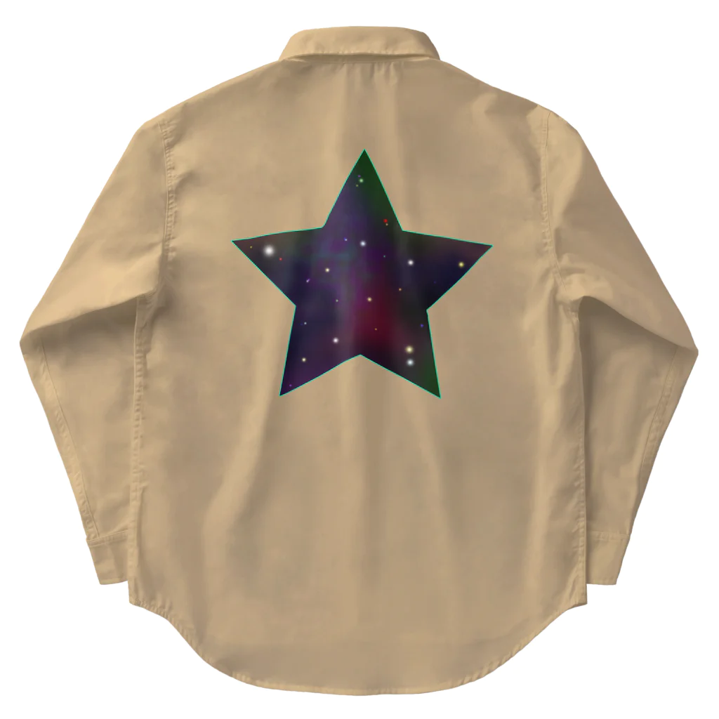 cosmicatiromの星　宇宙 ワークシャツ