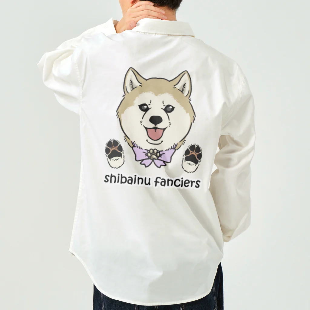 豆つぶのshiba-inu fanciers(シニア柴) ワークシャツ