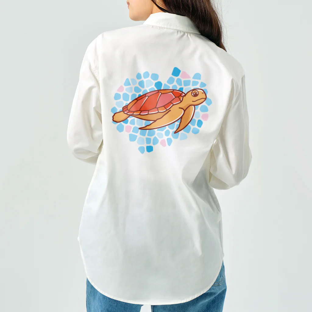 有限会社ケイデザインのウミガメさんの海【1】 ワークシャツ