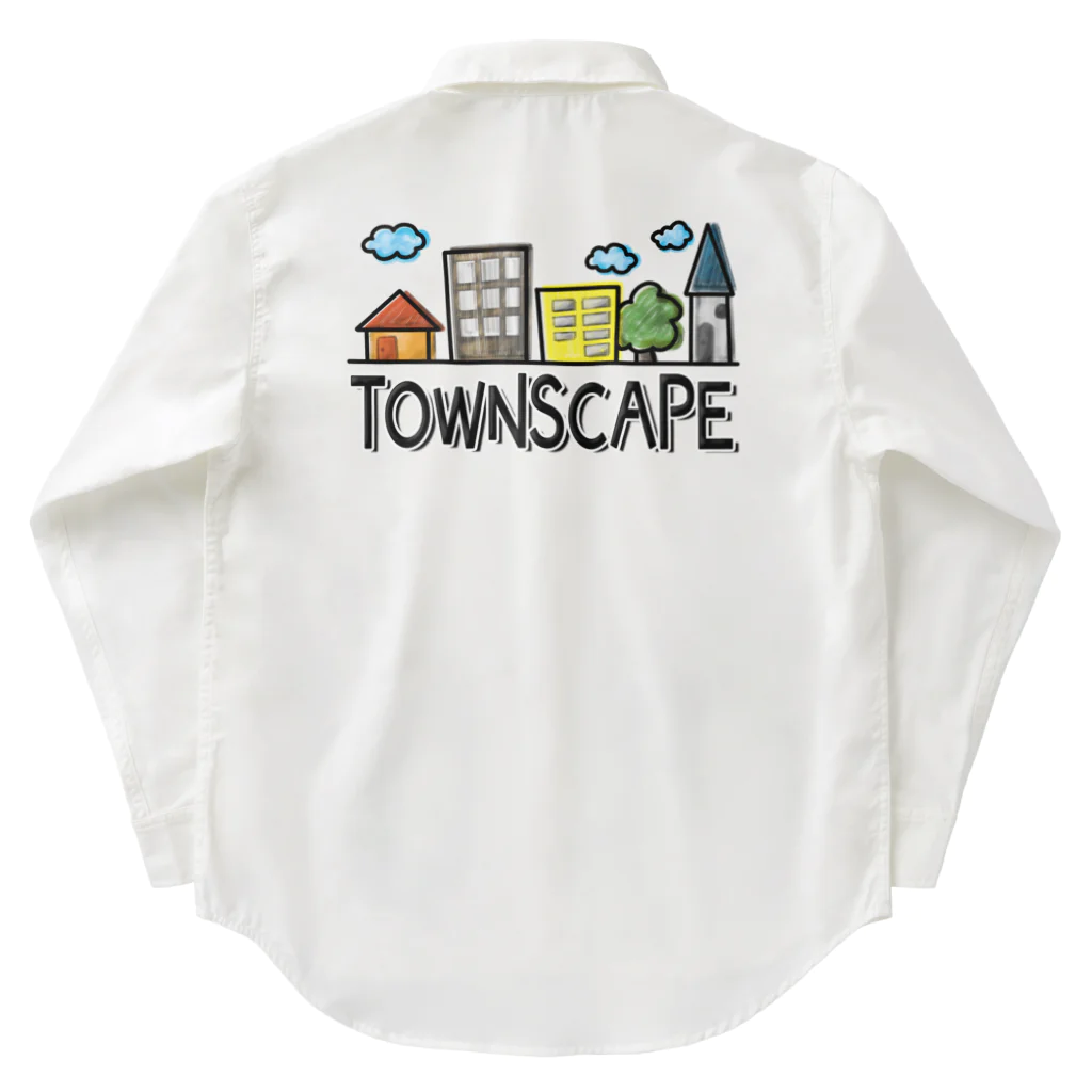 sari'sのTOWNSCAPE/街並み ワークシャツ