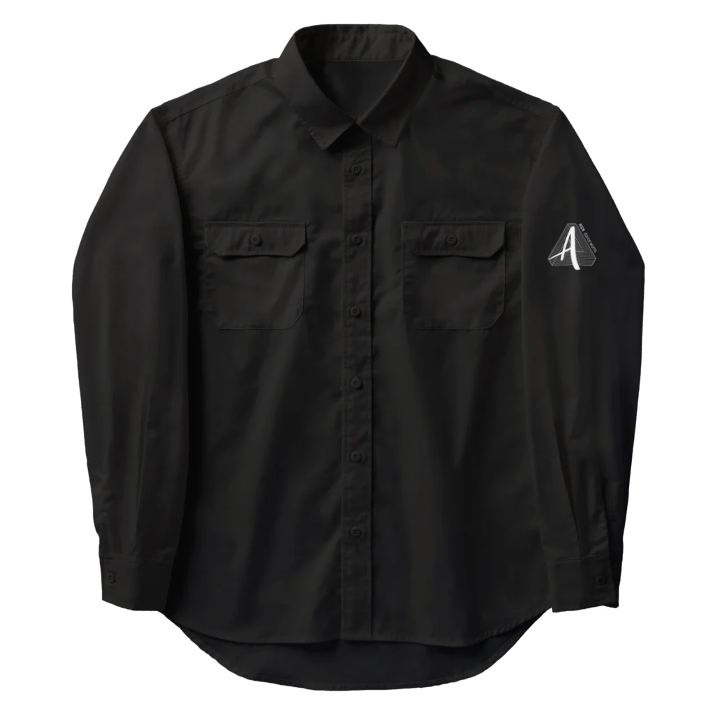 ASA DANCE WORKSの肩裏・左腕(White LOGO) Work Shirt