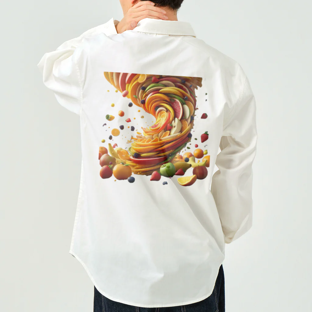 Future-Workshopのフルーツトルネード（スライス） ワークシャツ