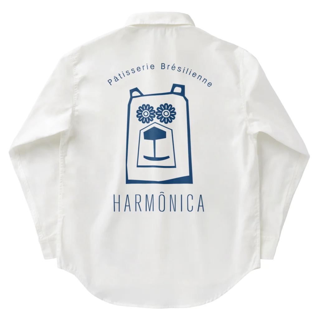 パティスリーハーモニカのハーモニカクマ(G)モノ紺 Work Shirt