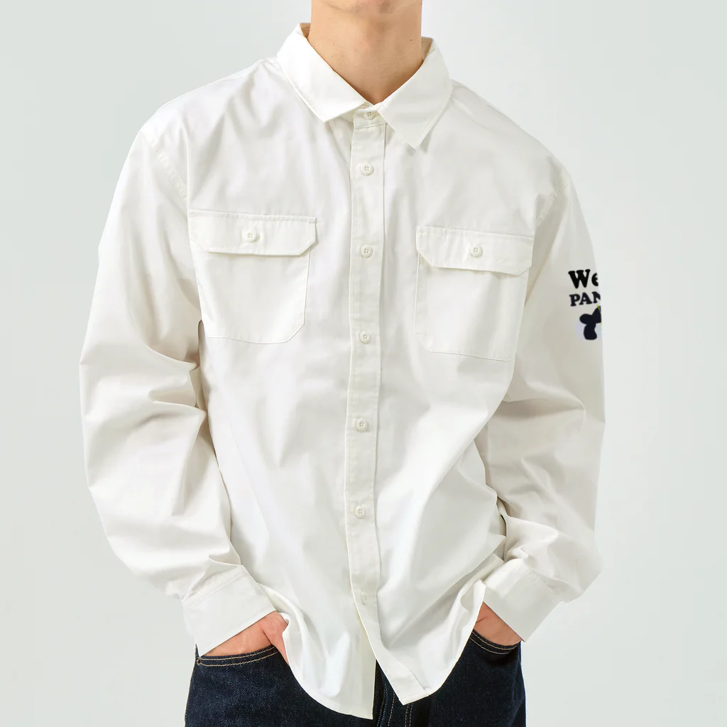 キッズモード某のwe love パンダ Work Shirt