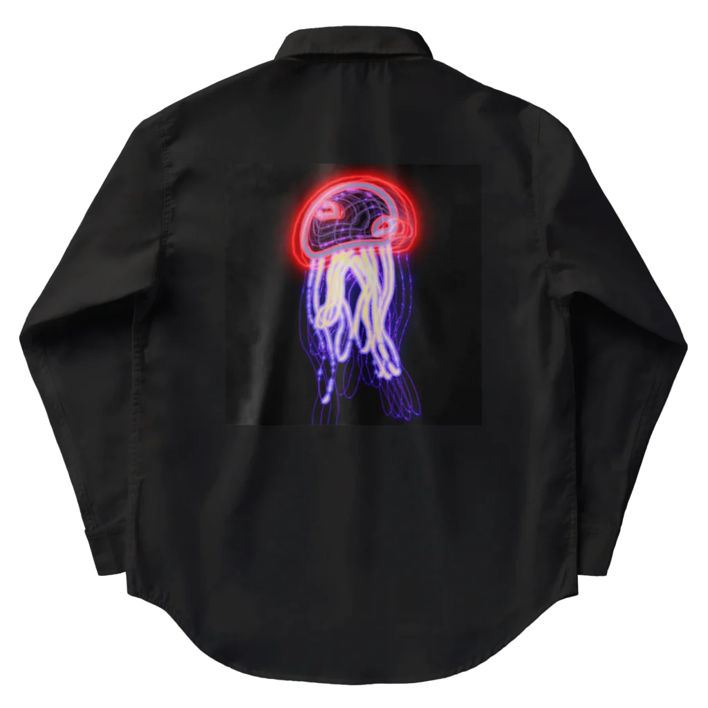 mmmzKのjellyfish_ネオン Work Shirt