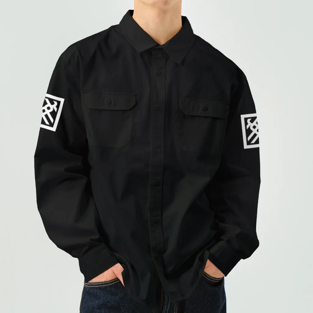 YOPPYのロゴ(両面) Work Shirt