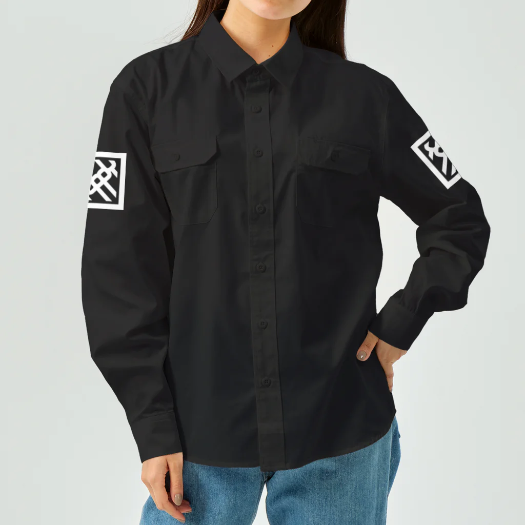 YOPPYのロゴ(両面) Work Shirt