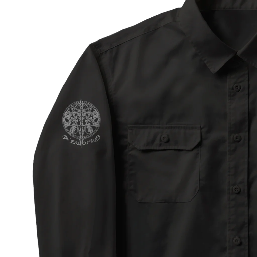 Ａ’ｚｗｏｒｋＳのTRIBALCROSS GRY Work Shirt