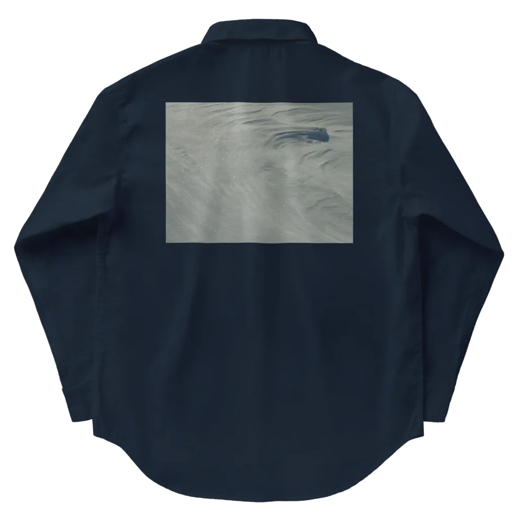 空屋　sorayakusakaの201602060941000 雪原の風紋 ワークシャツ
