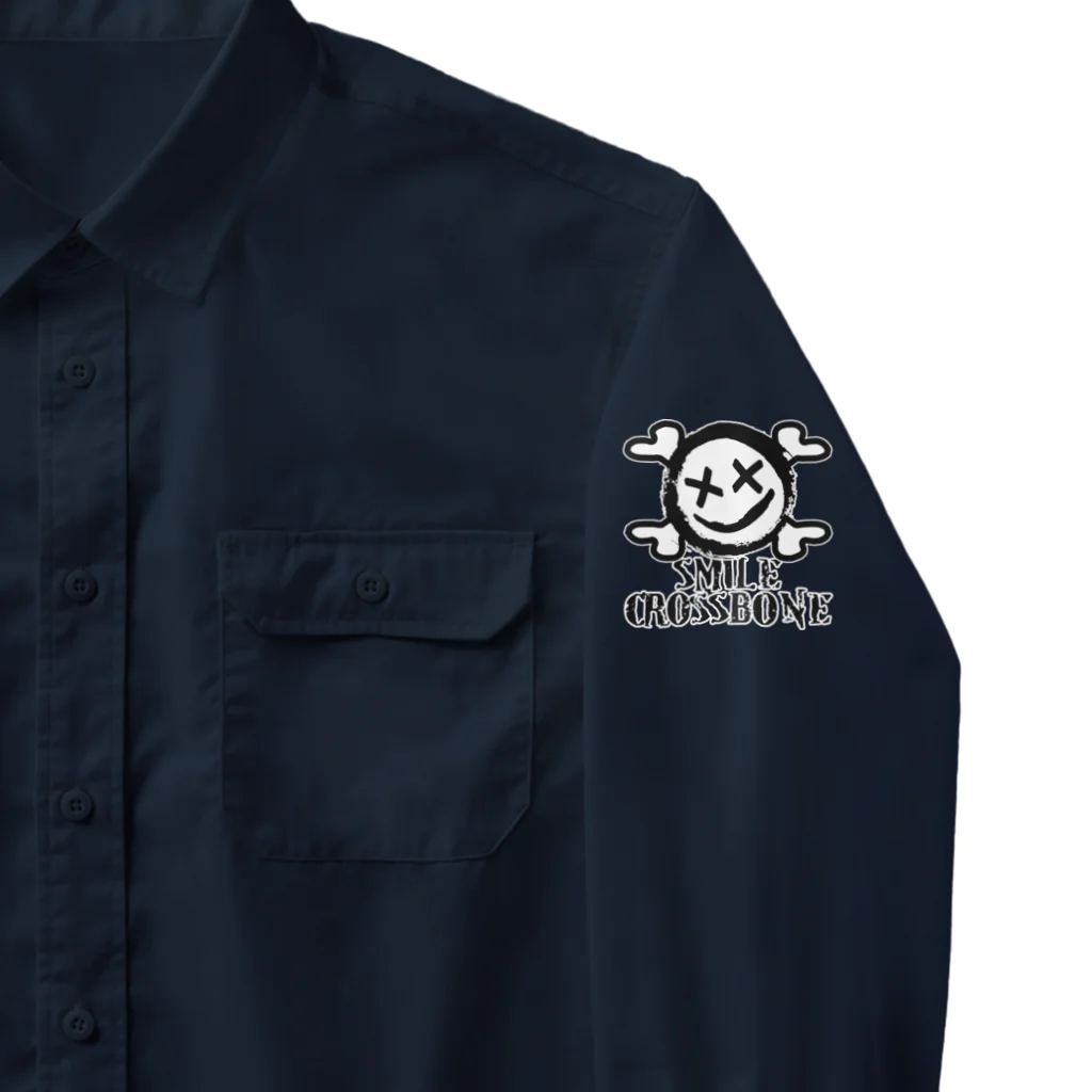 Ａ’ｚｗｏｒｋＳのニコちゃんクロスボーン WHT Work Shirt