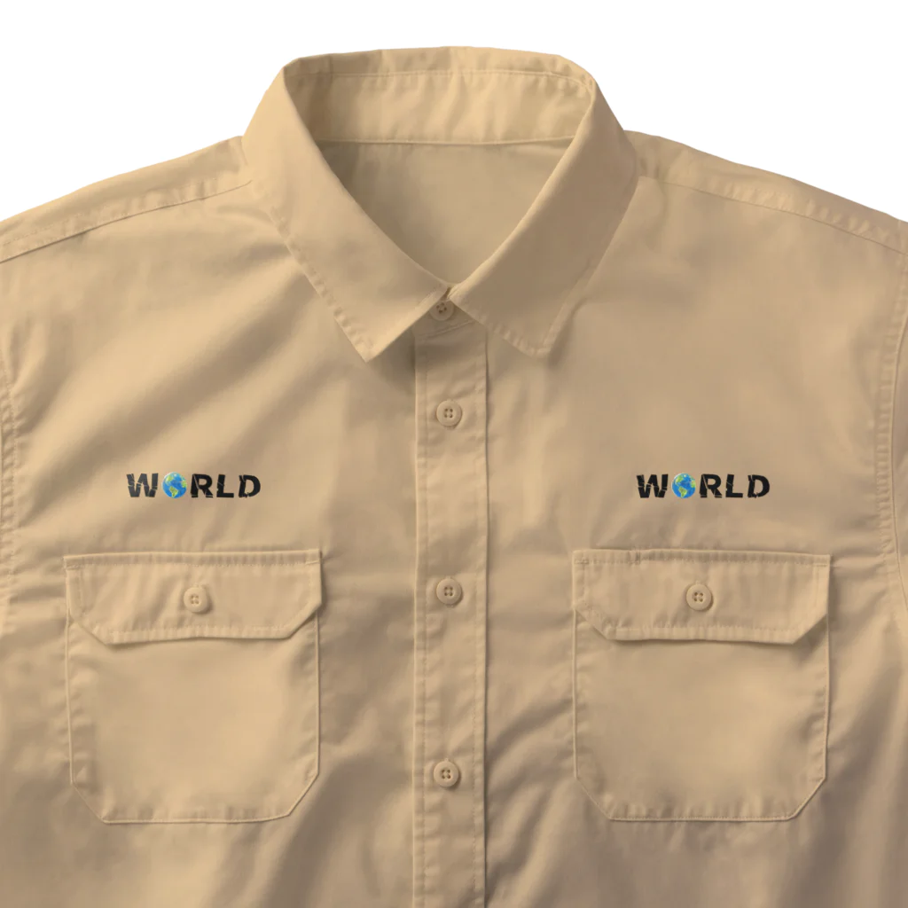 Ａ’ｚｗｏｒｋＳのWORLD(英字＋１シリーズ) Work Shirt