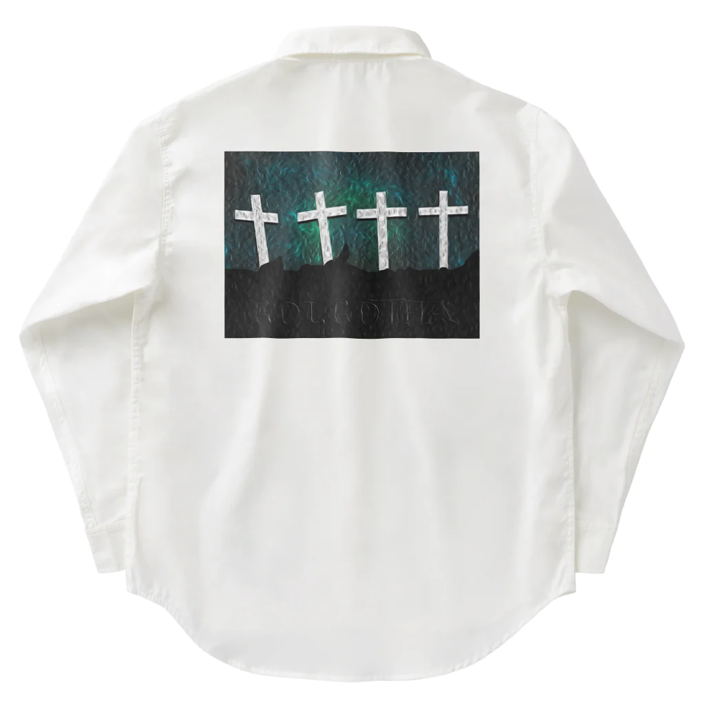 Ａ’ｚｗｏｒｋＳのGOLGOTHA OIL PAINTING Work Shirt