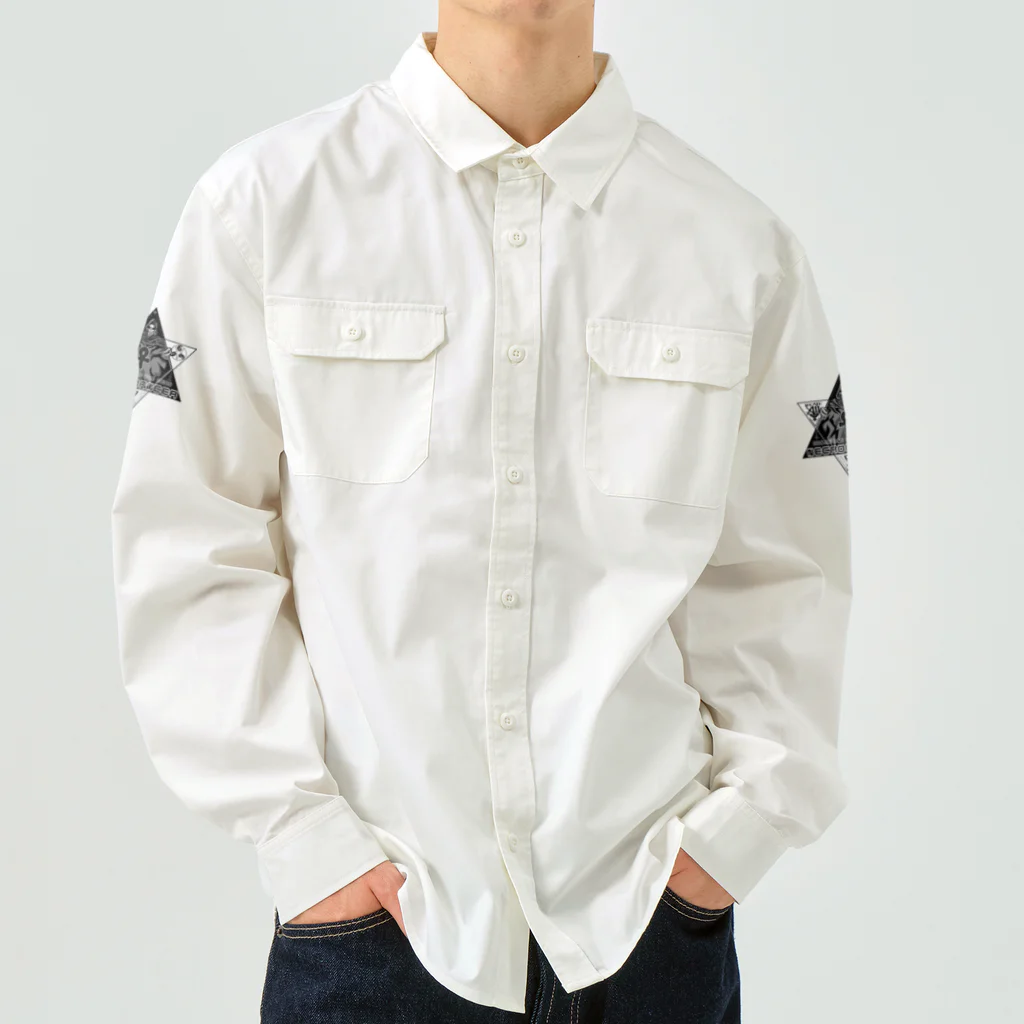 Ａ’ｚｗｏｒｋＳの六芒星ネクロマンサー ブラックアンク Work Shirt