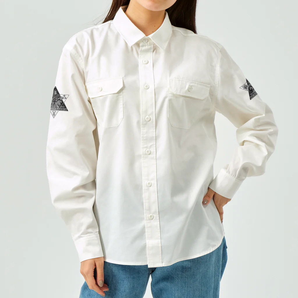 Ａ’ｚｗｏｒｋＳの六芒星ネクロマンサー ブラックアンク Work Shirt