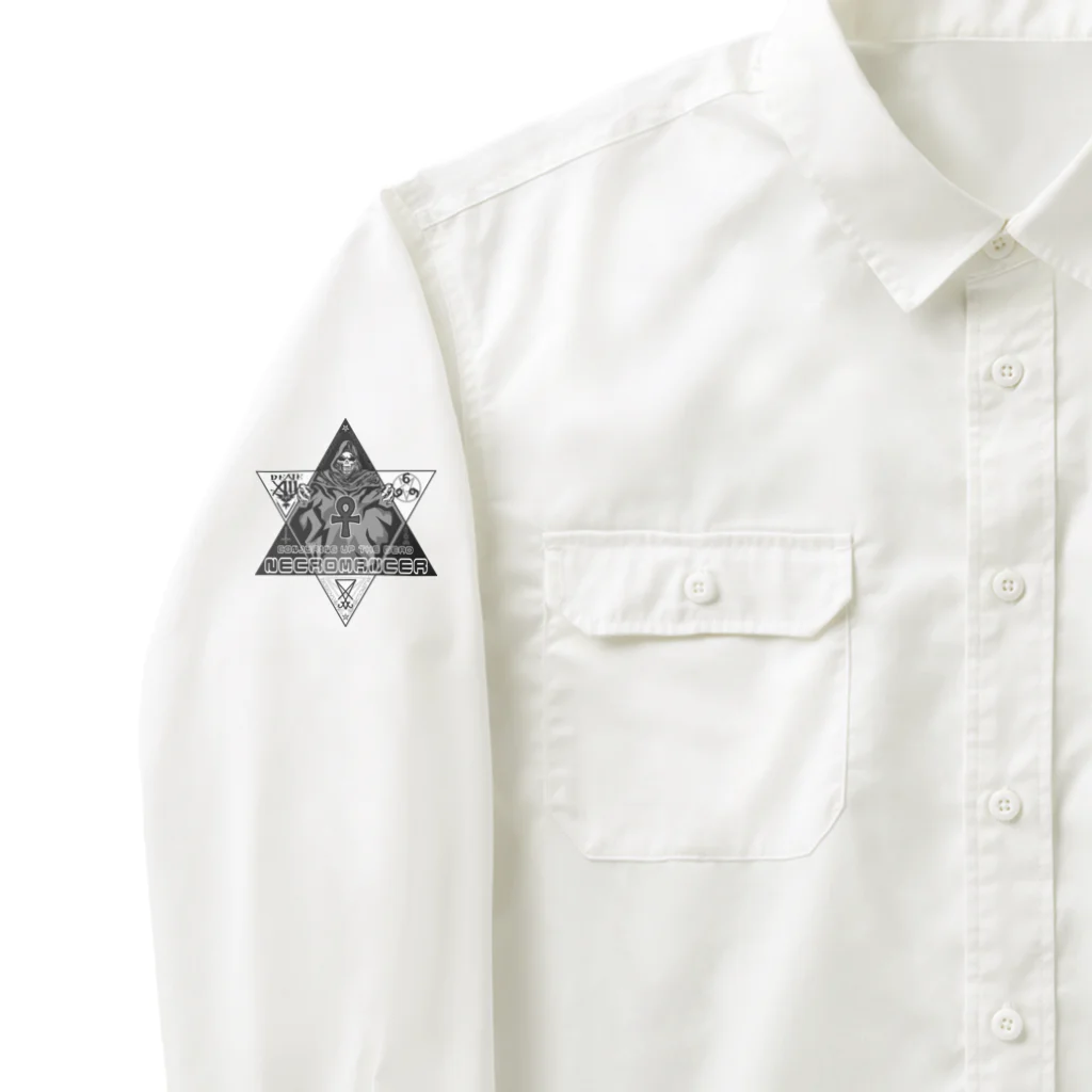 Ａ’ｚｗｏｒｋＳの六芒星ネクロマンサー ブラックアンク ワークシャツ