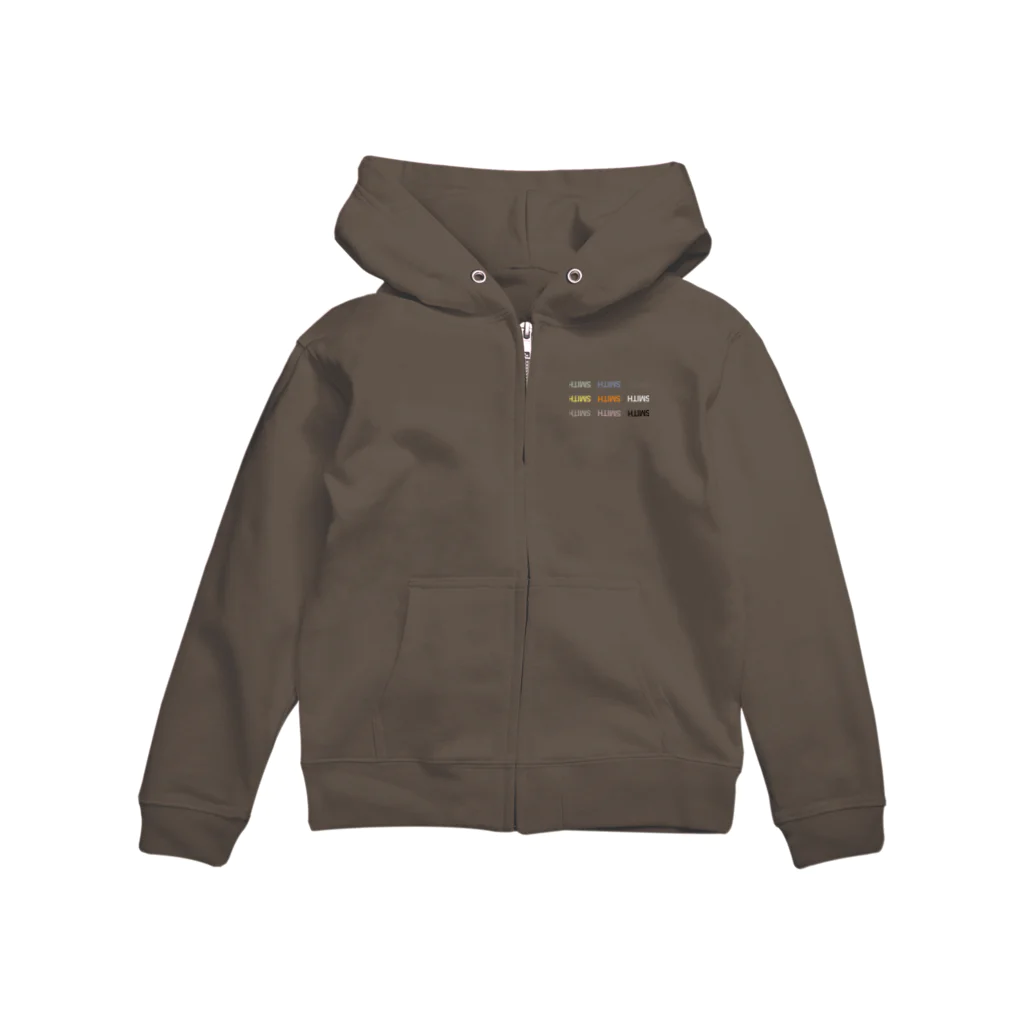 カズミスミスのカラフルSMITH Zip Hoodie