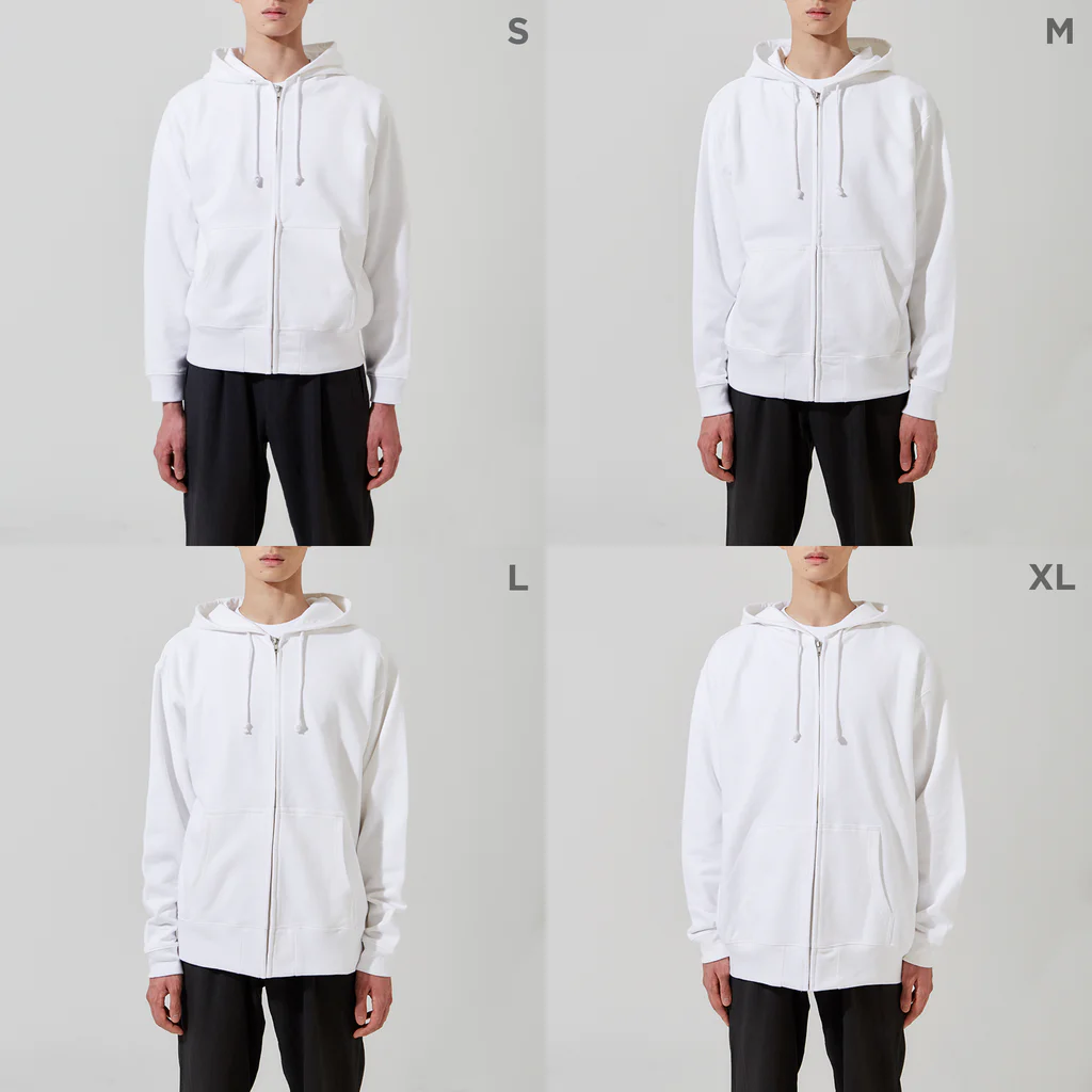 ayaminglishのコアラのだいだい - colour -  Zip Hoodie :model wear (male)