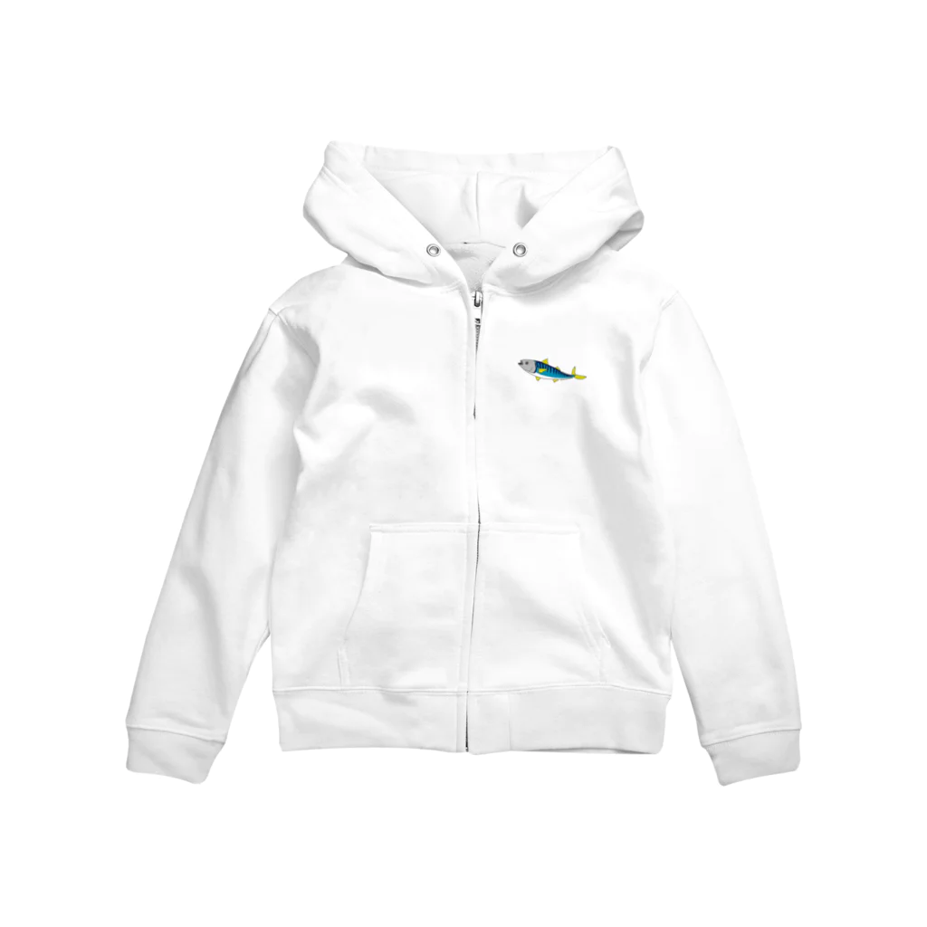 マキナツショップの鯖サバ Zip Hoodie