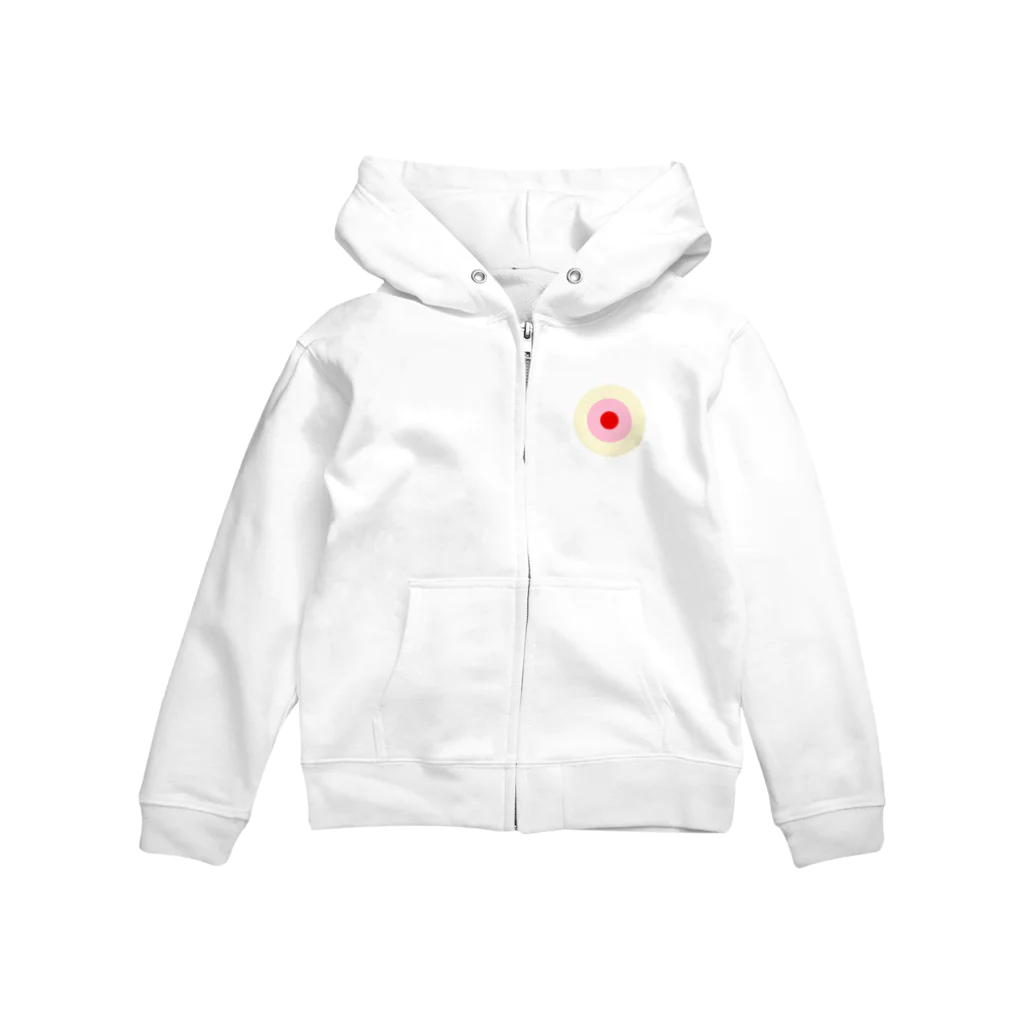 CORONET70のサークルa・クリーム・ピンク・赤 Zip Hoodie