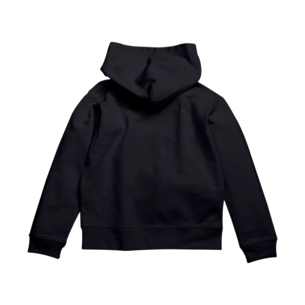 サウンドキッチンのもじだけ白抜きロゴ Zip Hoodie