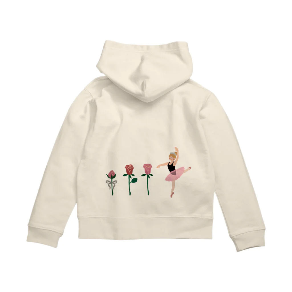 しまもちのバラとバレエ姫 Zip Hoodie