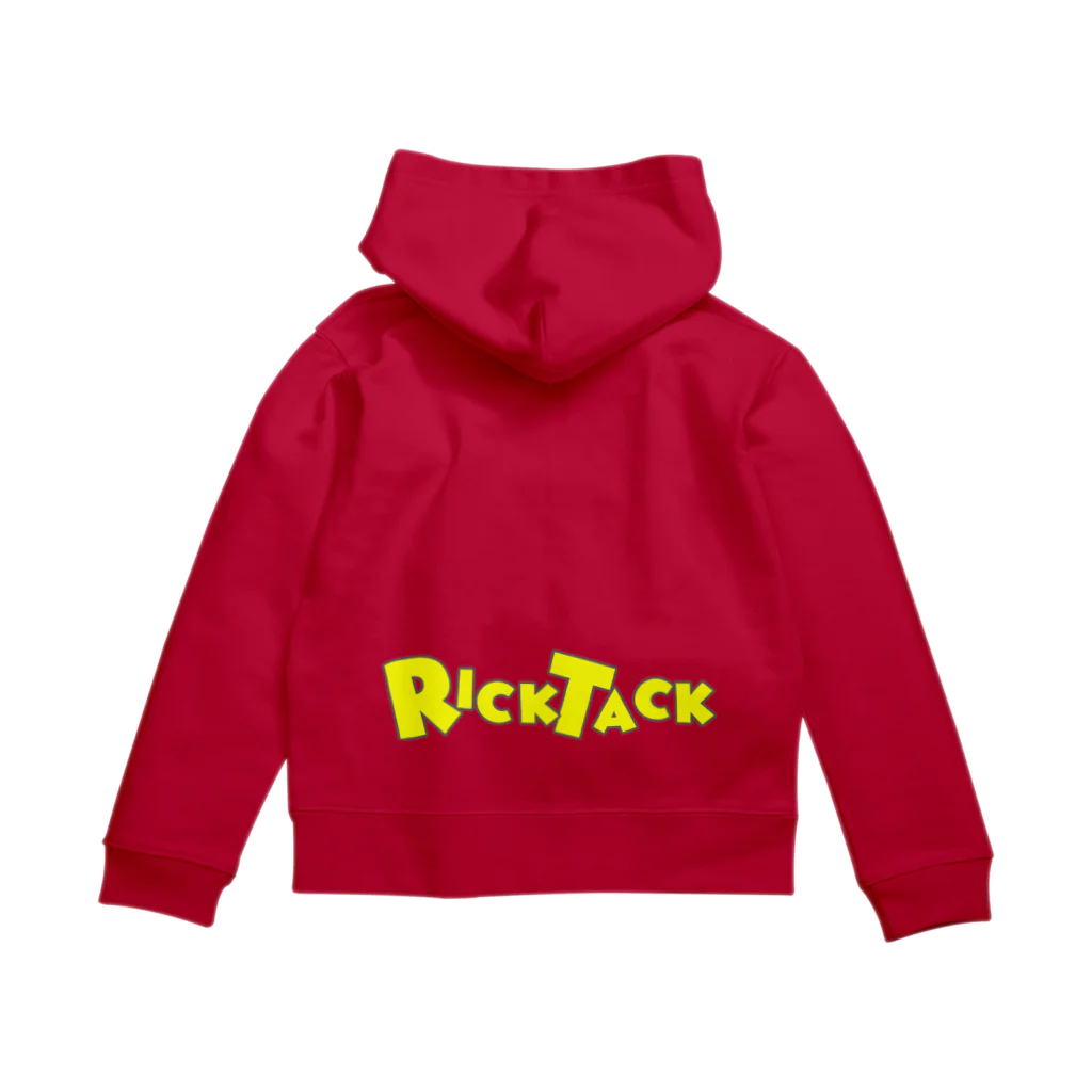 RICKTACKのRick Tack  イエローロゴ ジップパーカー