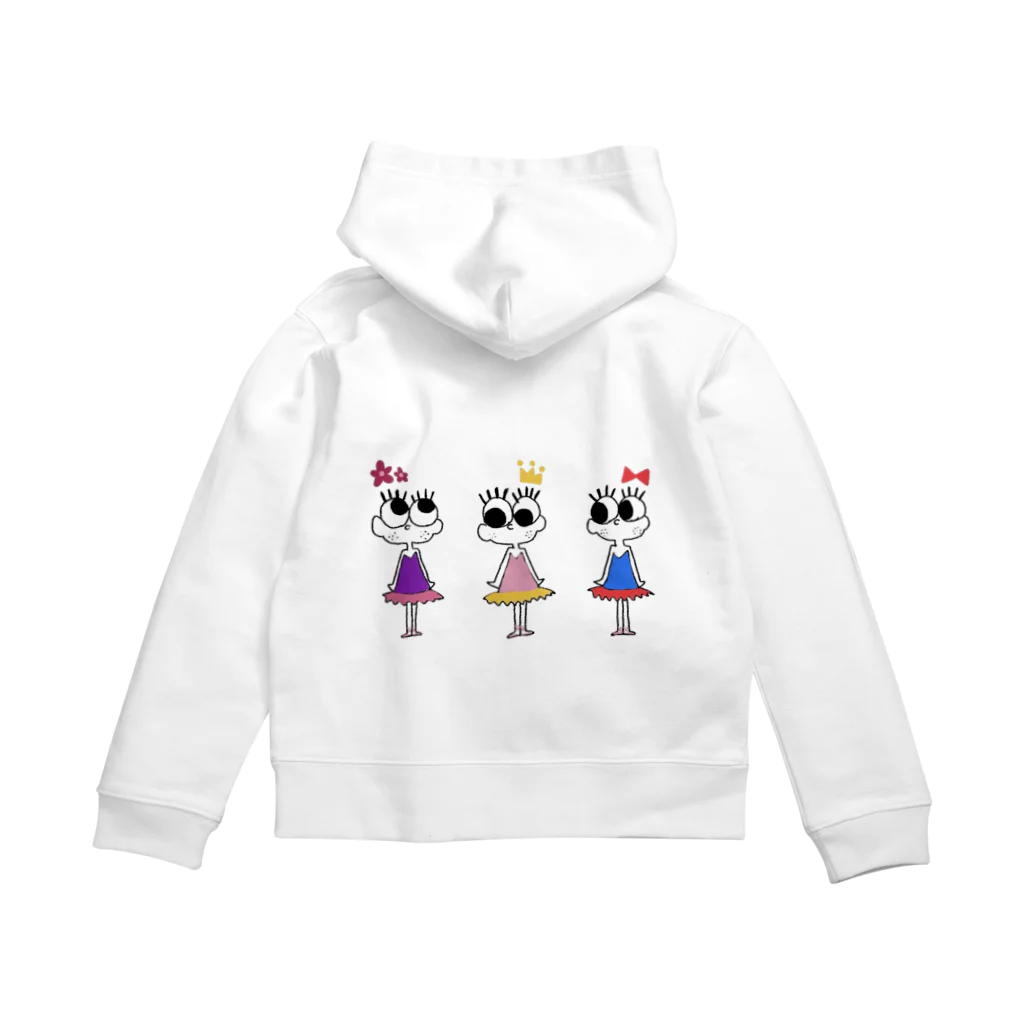 バレリーナちゃんのリトルバレリーナちゃん Zip Hoodie