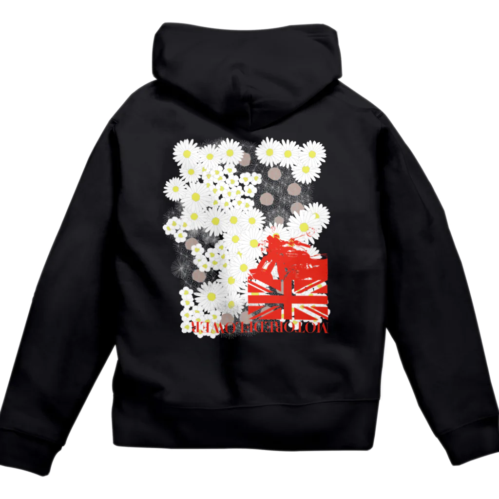 SOKICHISAITOのMOTOREDFLOWER ShiroiHana REDROGO Zip Hoodie