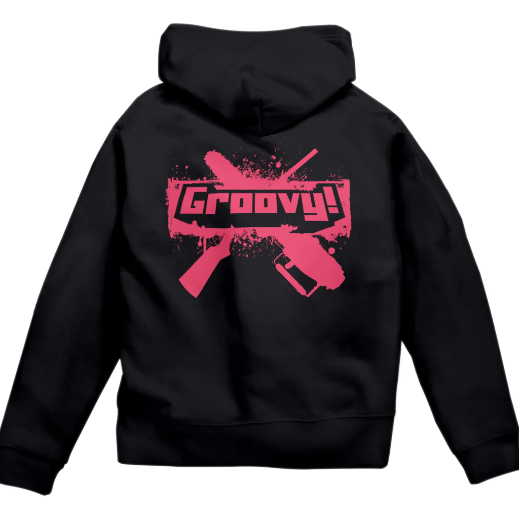 stereovisionのGroovy!(イカすぜ) Zip Hoodie