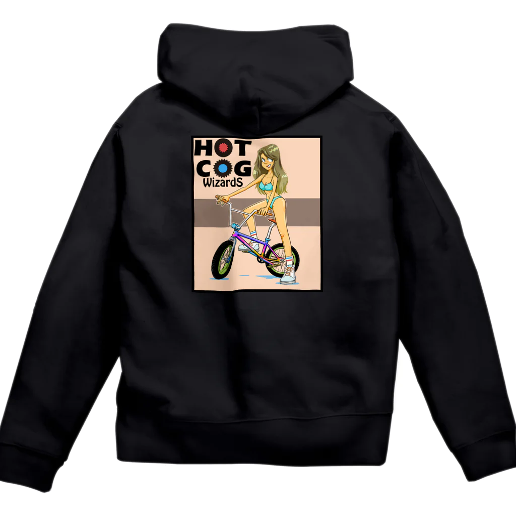 nidan-illustrationのHOT COG Zip Hoodie