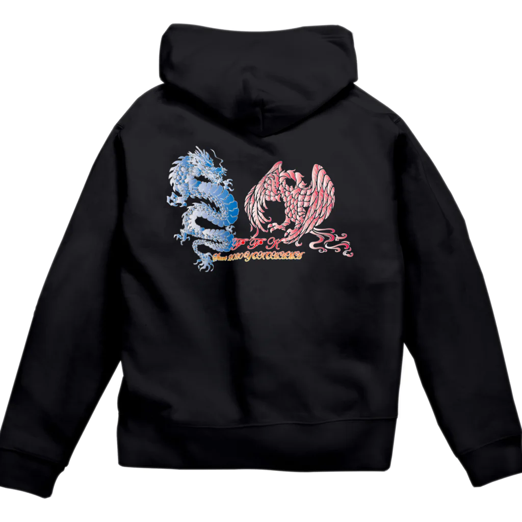 RYU-INDOのRYU-INDO2020・BlueDragon＆PinkPhoenix Zip Hoodie