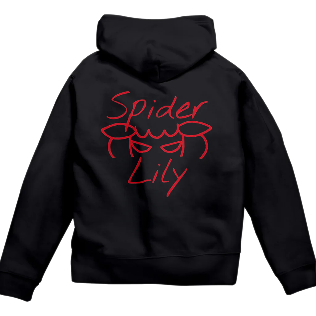 Spider  Lilyの目元　赤い羊 ジップパーカー