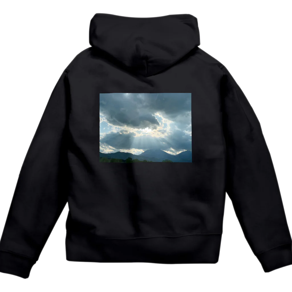 kopanの虹の世界の希望の空 Zip Hoodie