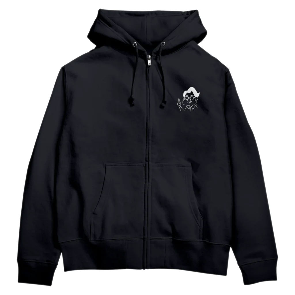 シロたろし ピン芸人のWELCOME NEW WORLD（バックプリントなし） Zip Hoodie