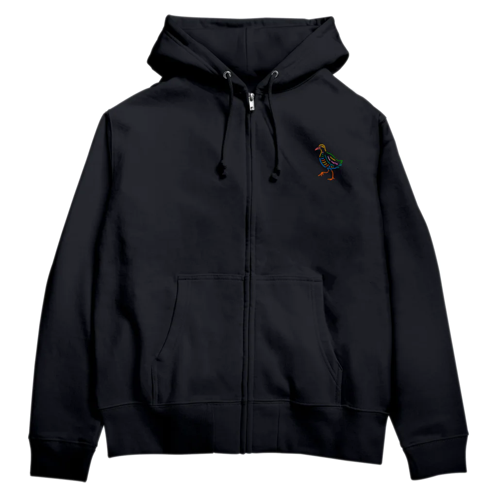 すえいろショップの沖縄ヤンバルクイナ ver2 Zip Hoodie