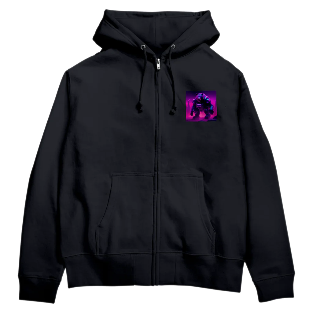 InstantEclecticsのグリズリーMk-Ⅱ(アニマルMk-Ⅱシリーズ3) Zip Hoodie