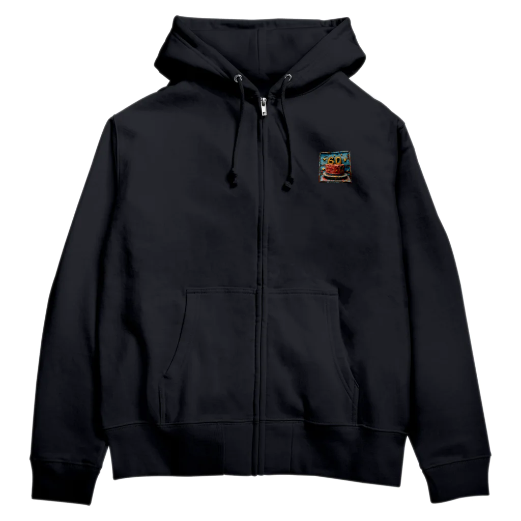 dakkyの還暦祝い「永遠のロック」3 Zip Hoodie