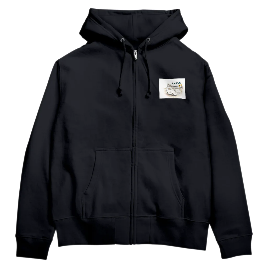 ノッチら号のノッチら号金運オリジナルアイコン Zip Hoodie