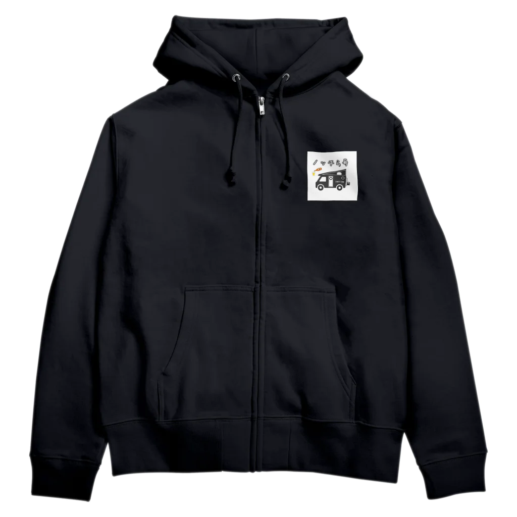 ノッチら号のノッチら号オリジナルアイコン(裏バージョン) Zip Hoodie