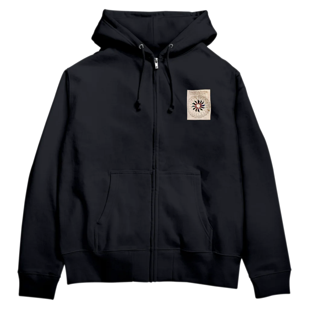 シャベコワ本舗のヴォイニッチ手稿 Zip Hoodie