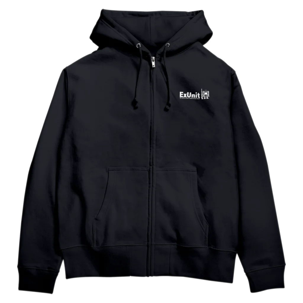 Vektor,Inc.のExUnit ロゴ ホワイト Zip Hoodie