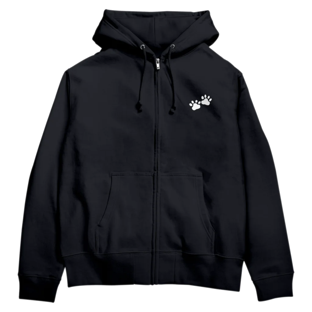 猫のしっぽのNEKO？ジップアップパーカー Zip Hoodie