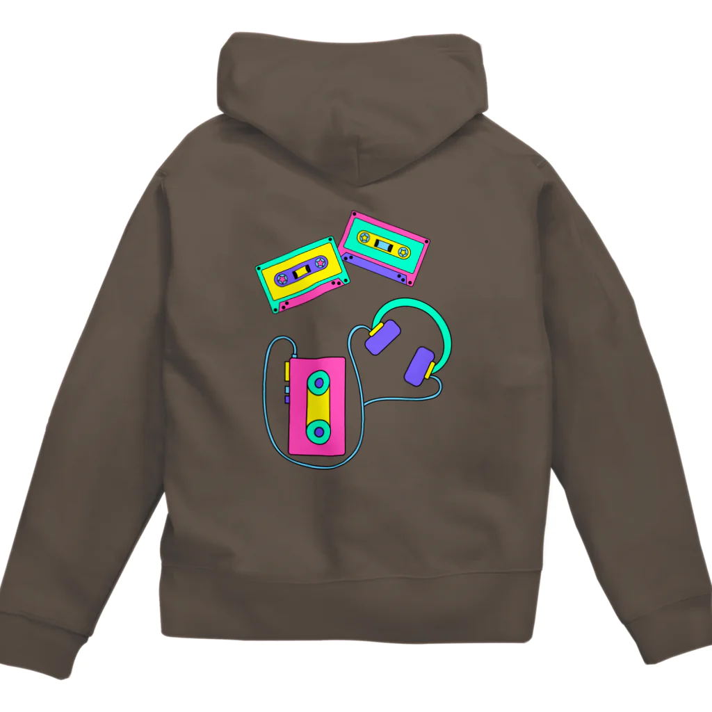 Lucia BOXの90'S LOVE -ウォークマンとカセットテープ Zip Hoodie