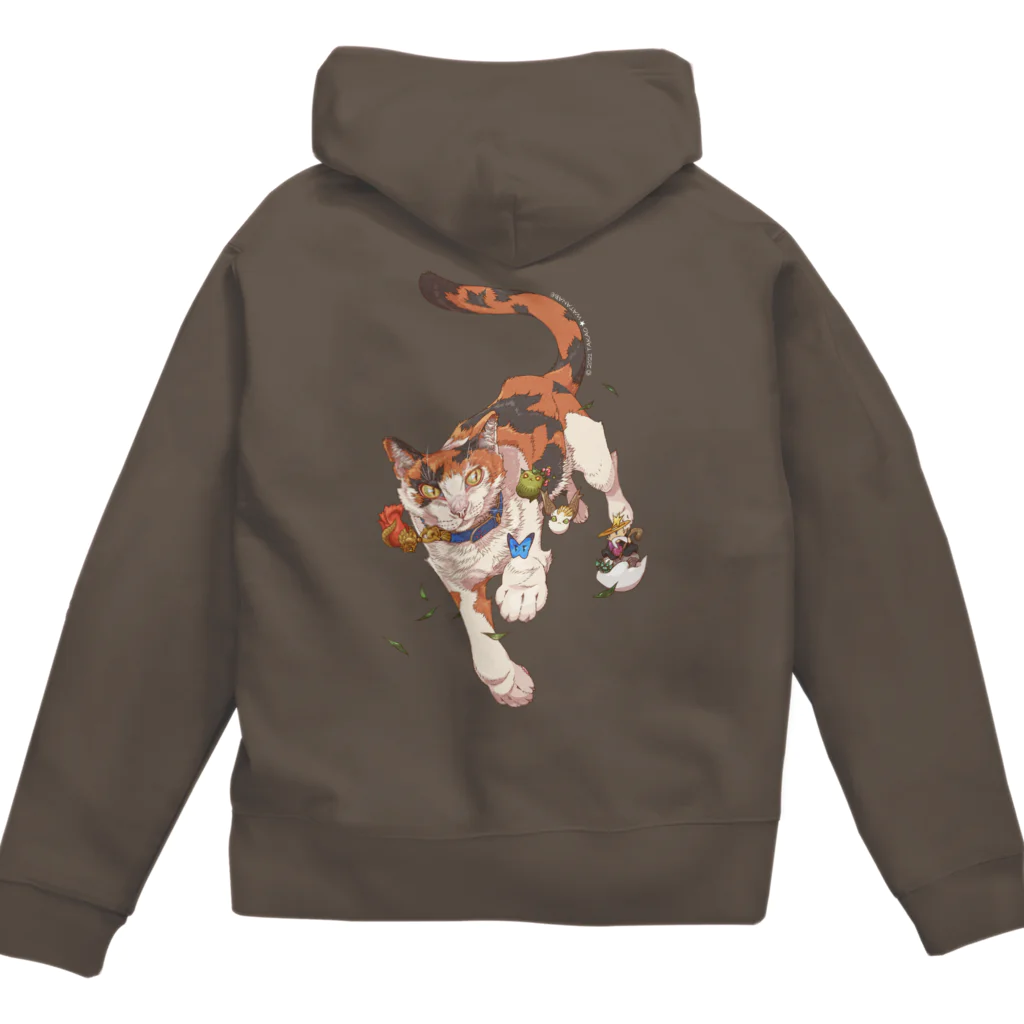 FANTASY STONEの裏猫ジップパーカー Zip Hoodie