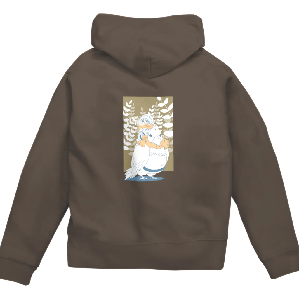 Pretty! showcase@SUZURI/まつもとめいこのさむいからはしろうか Zip Hoodie