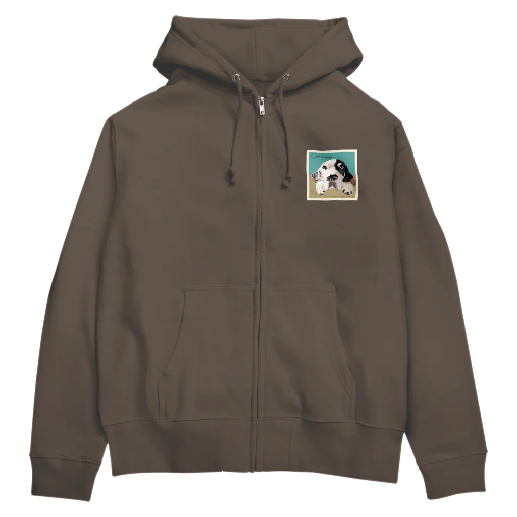 おーあみ避難所のごまお Zip Hoodie