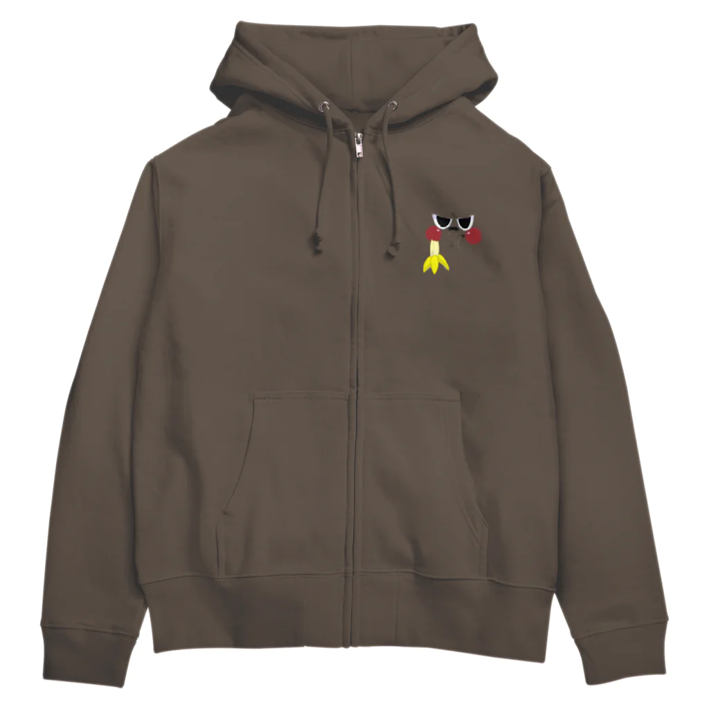 ジャスミンショップのゴリラちゃんのお顔パーカー Zip Hoodie