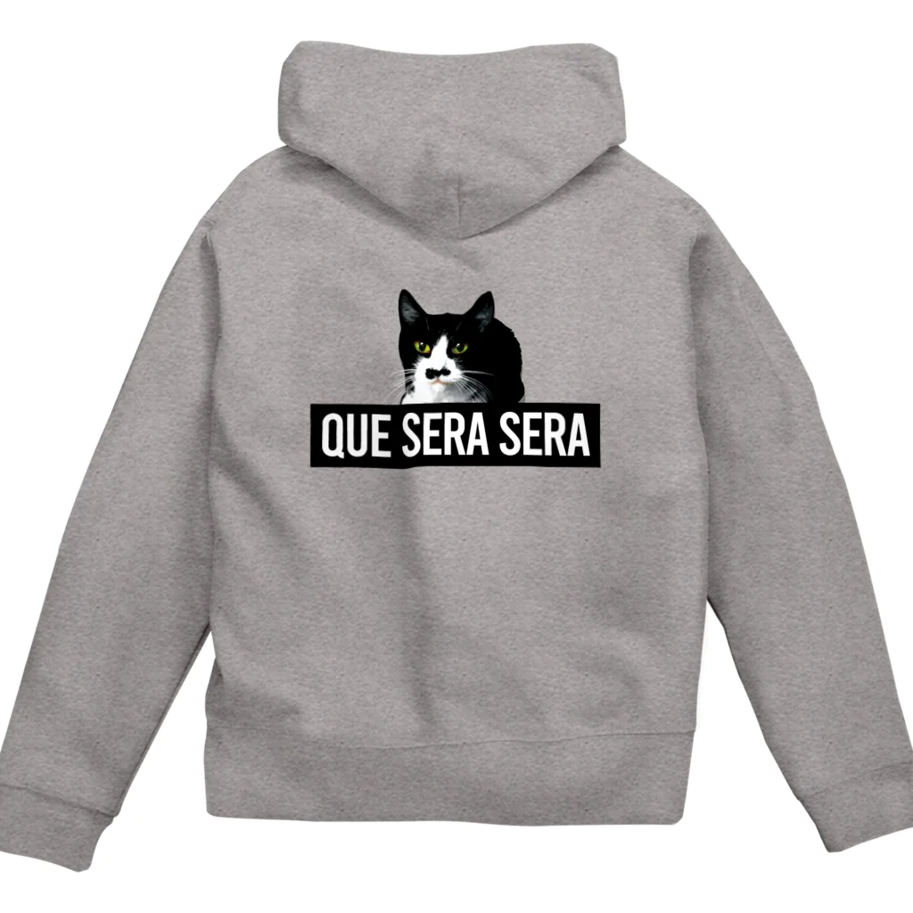 ねこハンド🐾のQue sera sera Cat Zip Hoodie