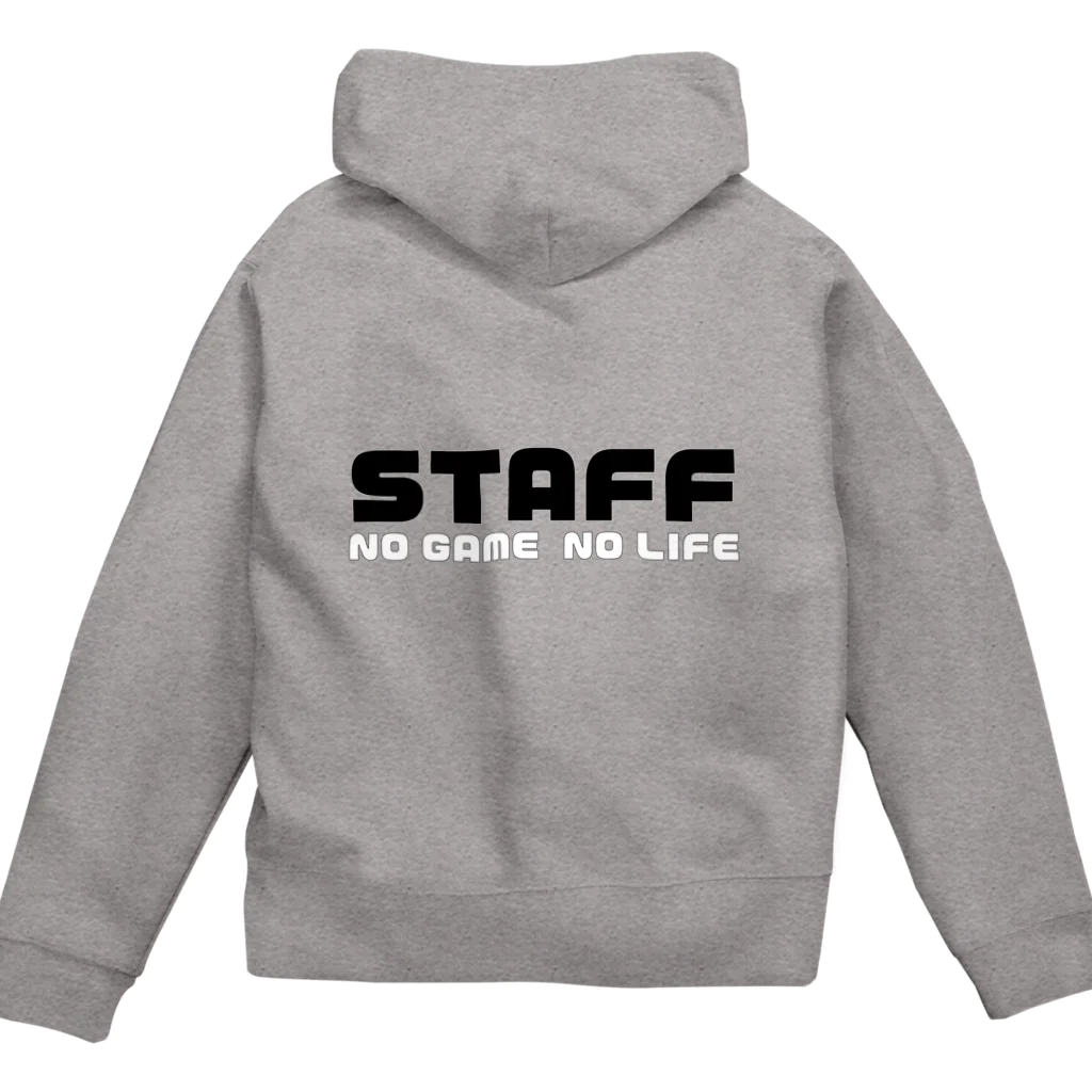 Starmine storeの【e_Starmine】STAFF NO GAME NO LIFE monochrome ジップパーカー